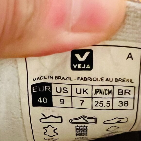 VEJA Low Esplar Leather Lace-Up Sneakers | White Great Condition Size 9 - Picture 5 of 16